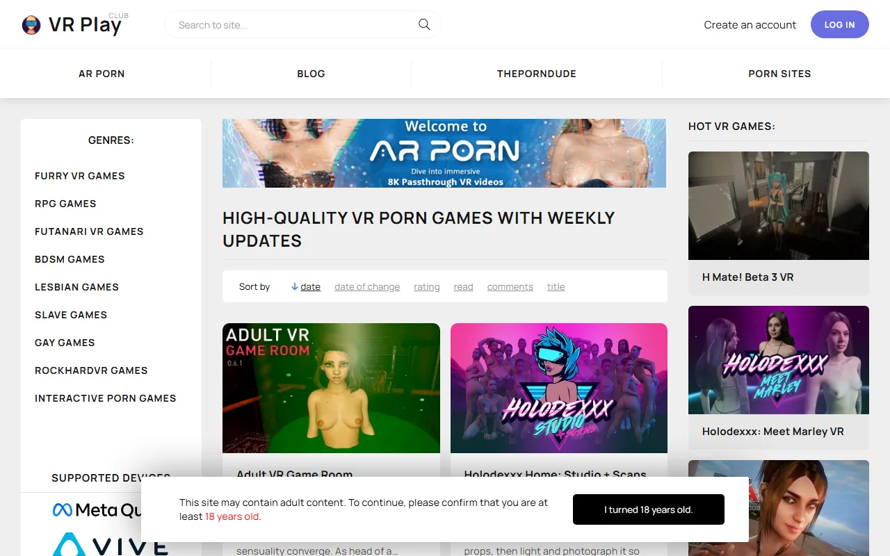 Screenshot: Vrplay Screenshot of Vrplay